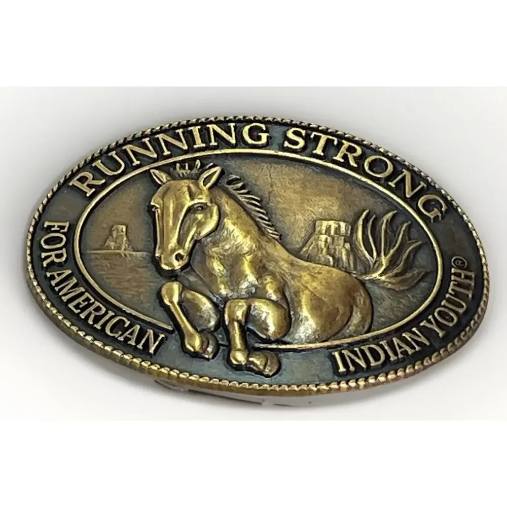 Belt Buckle - Running Strong for American Indian Youth Billy Mills